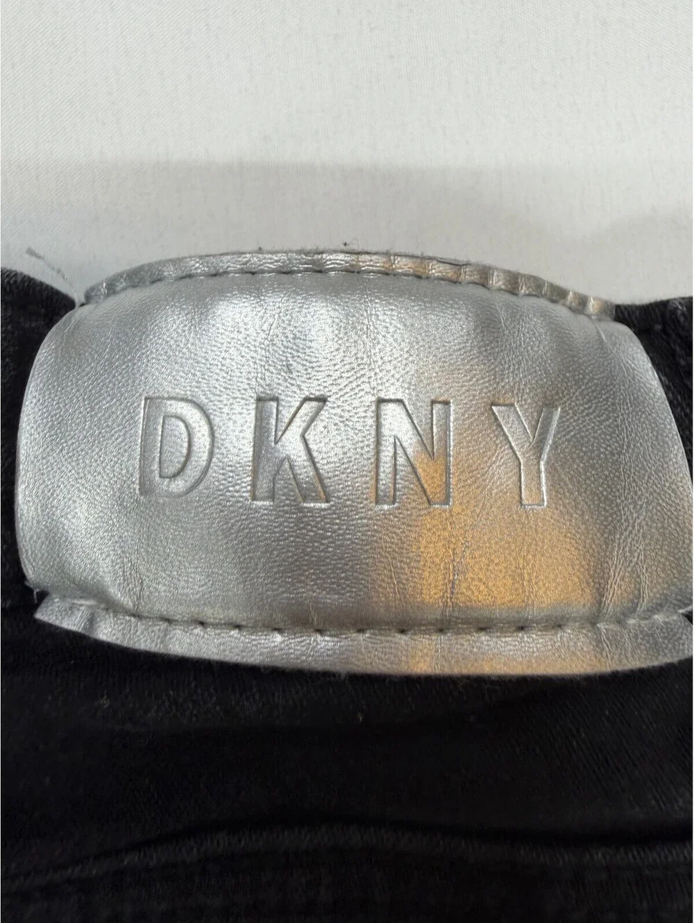 DKNY Kid's Jeans Distressed Denim Skinny Slim Stretch Size 4 Black